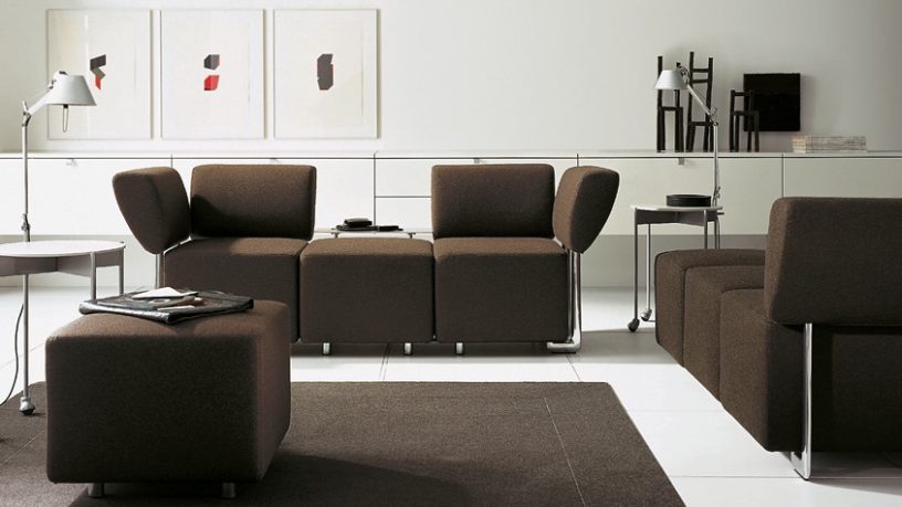 Ideas for Living Room with Brown Sofa Sets by COR