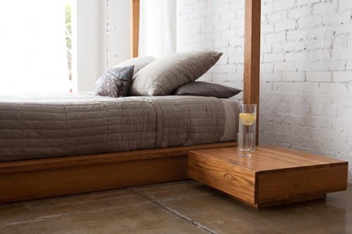 Charming Canopy Bed Solid Wood Mashstudios