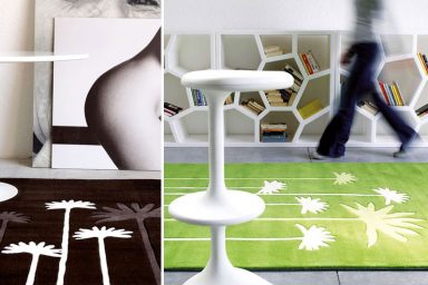 Contemporary Brown and Green Rugs from Dhesja