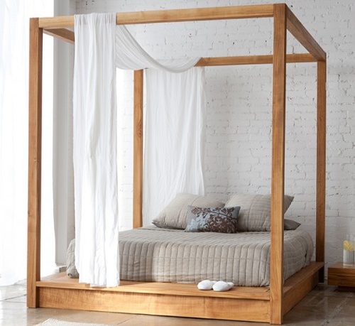 Extraordinary Canopy Bed Solid Wood Mashstudios
