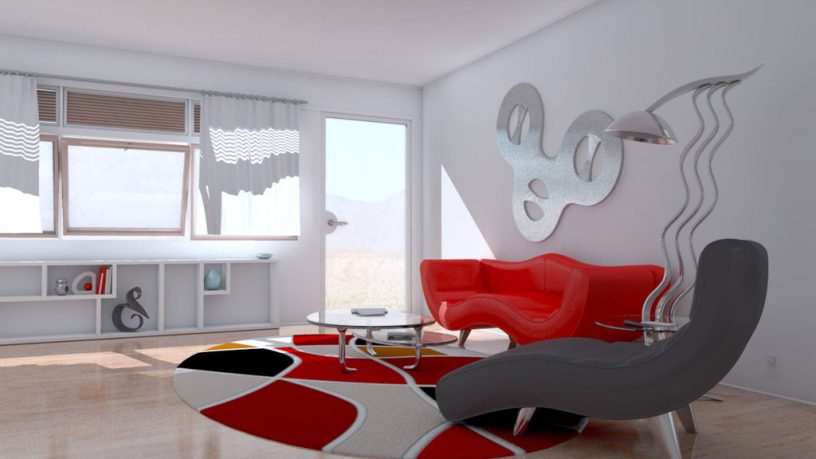 Innovative Red Sofa