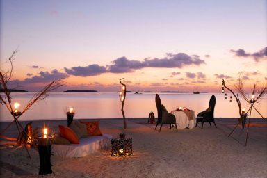 Night Atmosphere Anantara Kihavah Villas