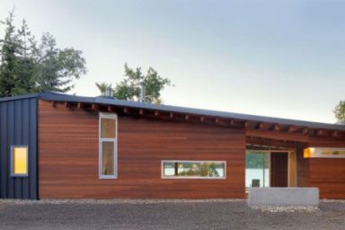 Shuswap Cabin by Splyce Design Front Wiew