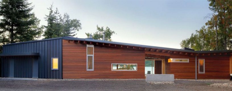 Shuswap Cabin by Splyce Design Front Wiew