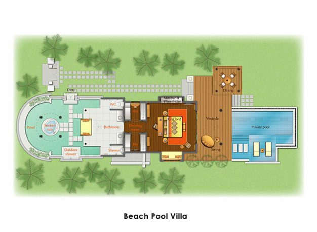 Sketch Beach Pool Anantara Kihavah Villas