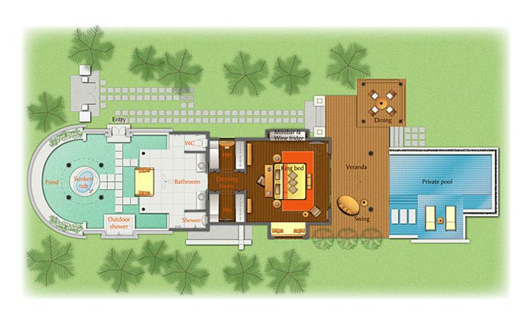 Sketch Beach Pool Anantara Kihavah Villas