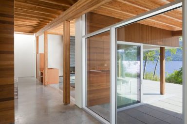 Space Access Using Shuswap Cabin Door Slide Design by splice