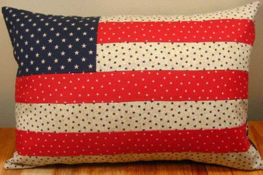 American Flag Pillow Design