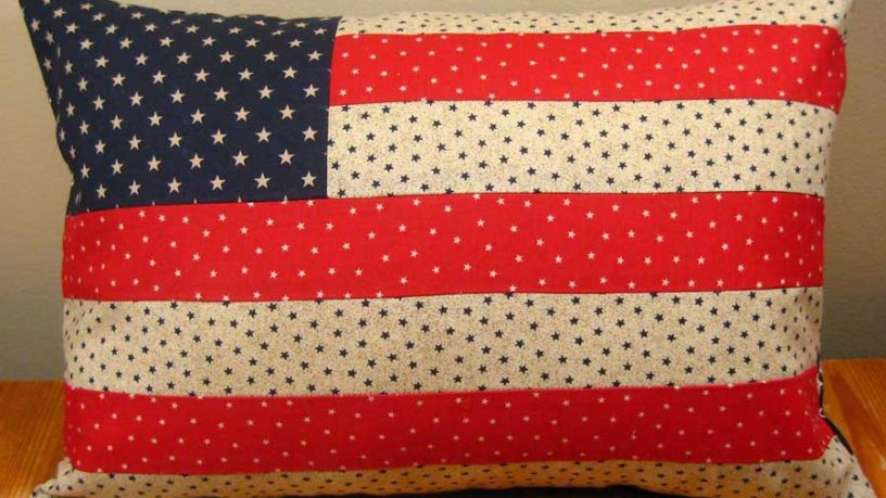 American Flag Pillow Design