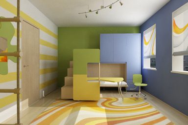Awesome Full Color Kids Room Design Ideas