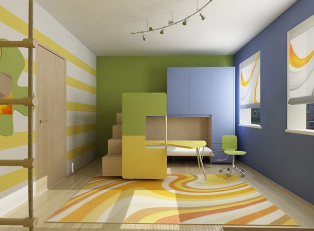 Awesome Full Color Kids Room Design Ideas