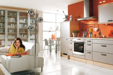 Beautiful Orange Kitchen Design