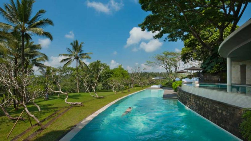 Beautiful Terraced Pool Como Shambhala Resort