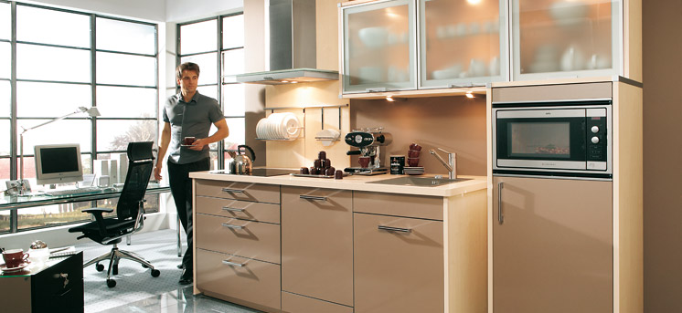 Brown Office Pantry Design
