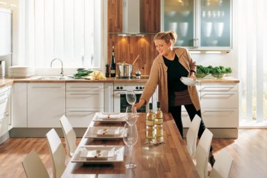 Brown and Wihte Kitchen Countertop