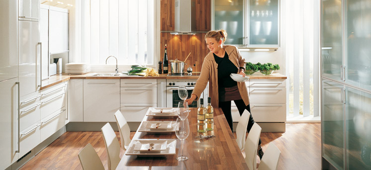 Brown and Wihte Kitchen Countertop