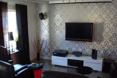 Carving Wallpaper Living Room Tv Setup