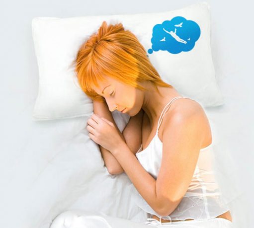Comfort Sleep Pillow Design with Blue Accents