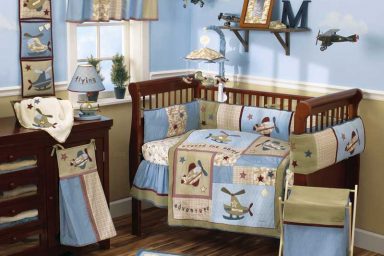 Cool Babby Bedding Airplane Themes