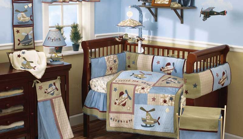 Cool Babby Bedding Airplane Themes