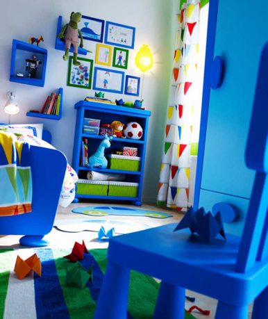 Cool Blue IKEA Kids Bedroom Design Ideas
