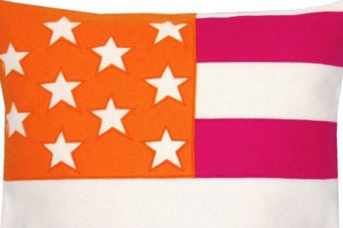 Cool Clean American Flag Orange Pink