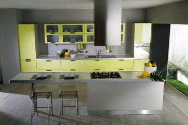 Cool Piramide Yellow Kitchen Design