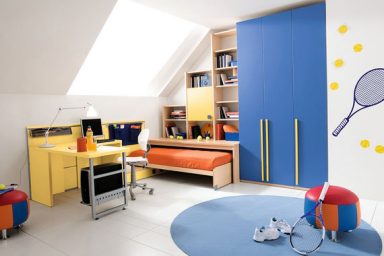 Cool Sport Boys Bedroom Ideas With Tenis Racket