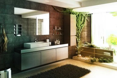 Cool Zen Bathroom Forest Atmosphere by Bizkitfan