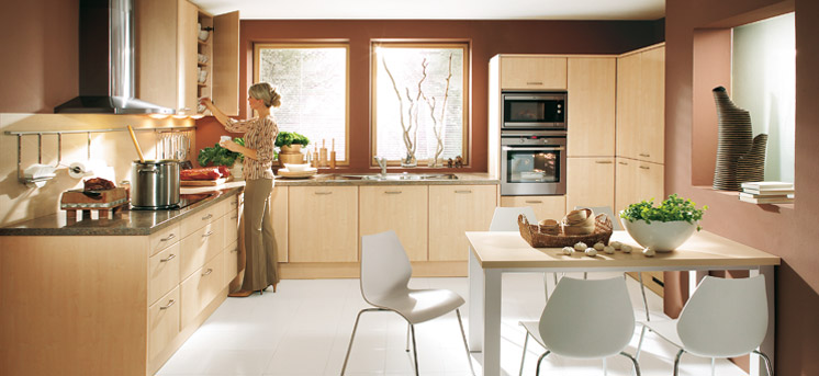 Elegant Bown Kitchen Design