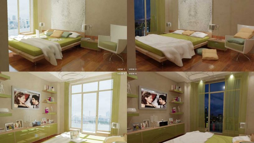 Exotical Green Bedroom by GorgeB