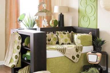 Fresh Green Babby Crib Design Ideas