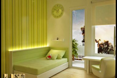 Fresh Green Kids Room Design Ideas