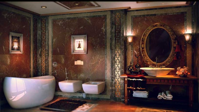 Luxuriou and Exotic Bathroom Facade by YANNA CONCEPT