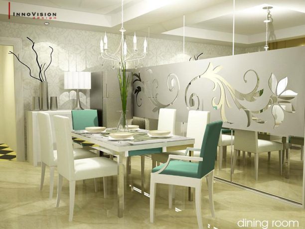 Luxury White Themed Dining Room Design Ideas