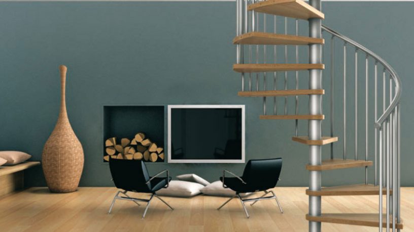 Minimalist Spiral Stairs Design Ideas