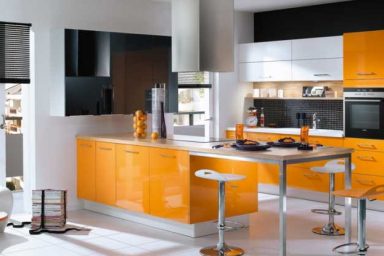 Mobalpa Shining Orange Kitchen Design Ideas