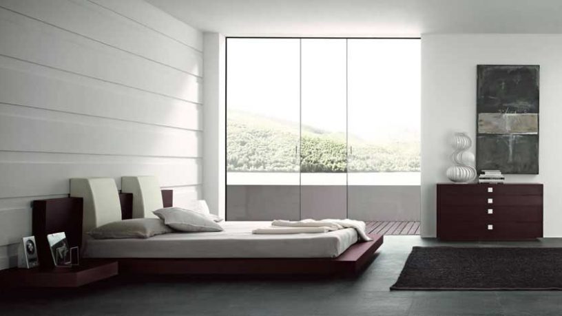 Modern And Simple Open Bedroom Decor