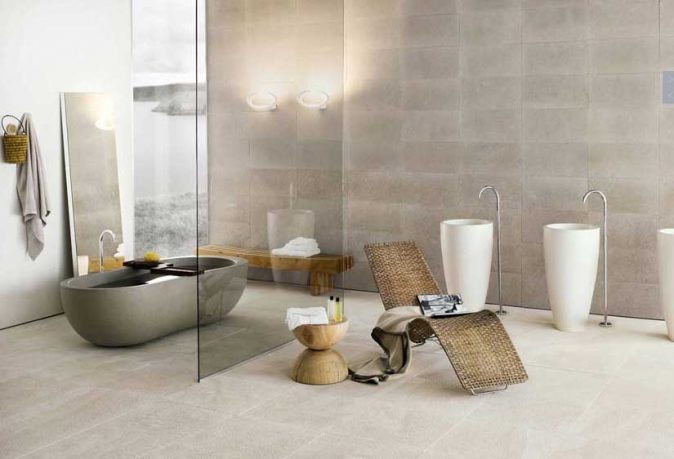Modern Bathrooms from Neutra With Twin Wastafel