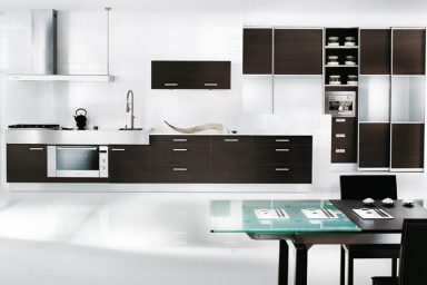 Modern Black and White Kitchen Design