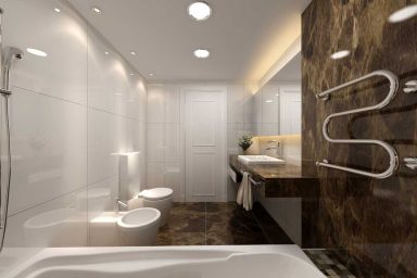 Modern Classic Bath Earth Tones Design Ideas