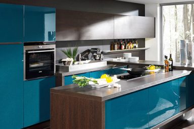 Modula Blue Kitchen Decoration Ideas