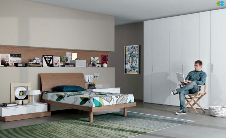 Neutral Contemporary Teenagers Room Design Ideas