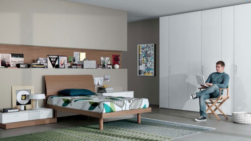 Neutral Contemporary Teenagers Room Design Ideas