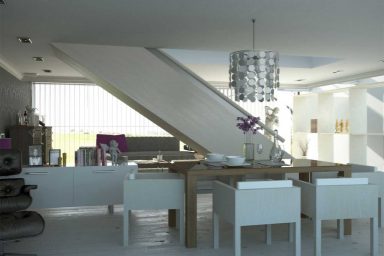 Remarkable White Themed Dining Room Design Ideas