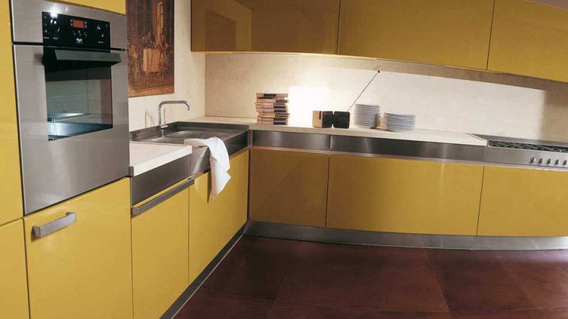 Rossana Simple Yellow Kitchen