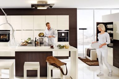 Shining Dark Brown Kitchen Design