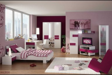 Shining Purple 3D Teen Room by FEG