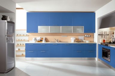 Simple Blue Modular Kitchen Inspirations