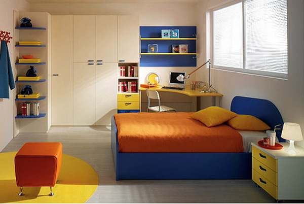 Simple Full Color Kids Room Design Ideas